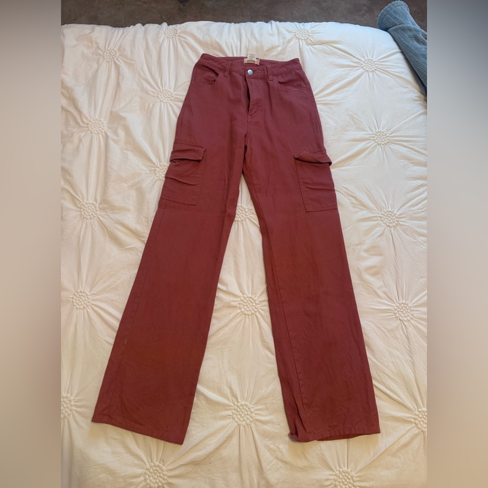 Altar'd State Terracotta Straight Leg Pants
